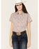 Image #1 - Rough Stock by Panhandle Women's Paisley Print Stretch Short Sleeve Western Snap Shirt, , hi-res