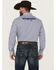 Image #4 - Wrangler Men's Logo Geo Print Long Sleeve Button-Down Western Shirt - Tall, Blue, hi-res