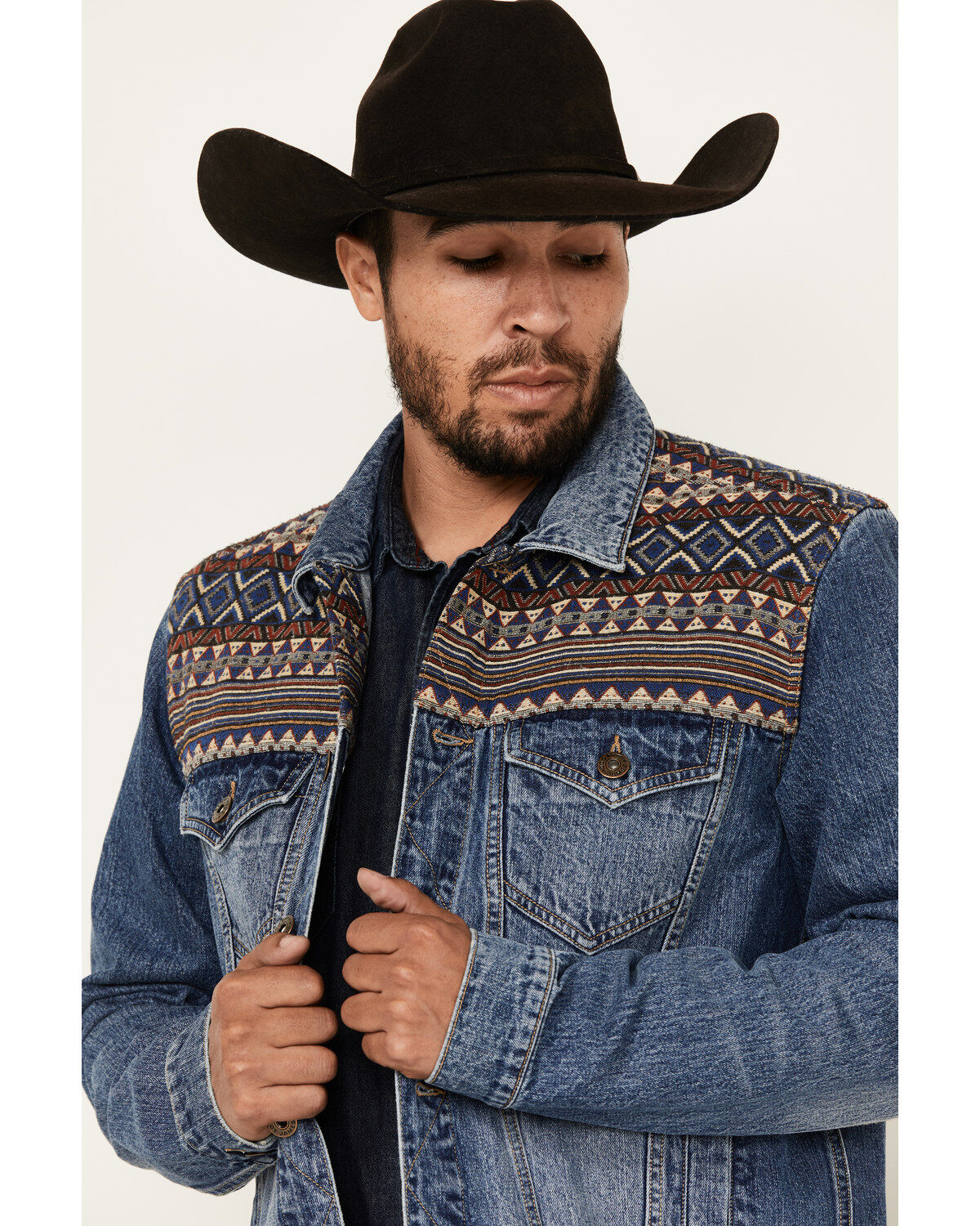 お買い得モデル Cody James Stretch Yoke Print Southwestern Gaucho Men's ジャケット・アウター
