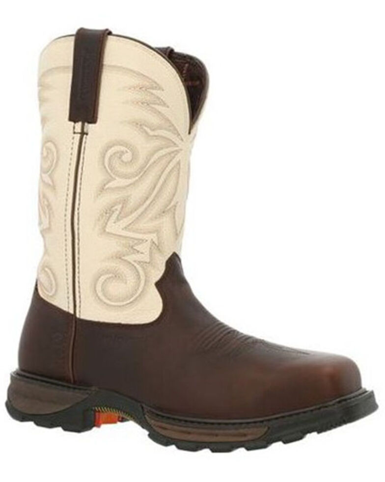Durango Men's Maverick XP Waterproof Western Work Boots - Steel Toe, Chocolate, hi-res