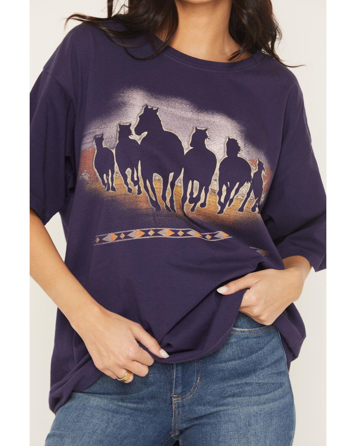 Image #3 - Wrangler Women's Vintage Horse Short Sleeve Graphic Tee, Purple, hi-res