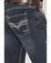 Image #4 - Rock & Roll Denim Men's Boot Barn Exclusive Pistol Dark Wash Bootcut Reflex Denim Jeans, Dark Wash, hi-res