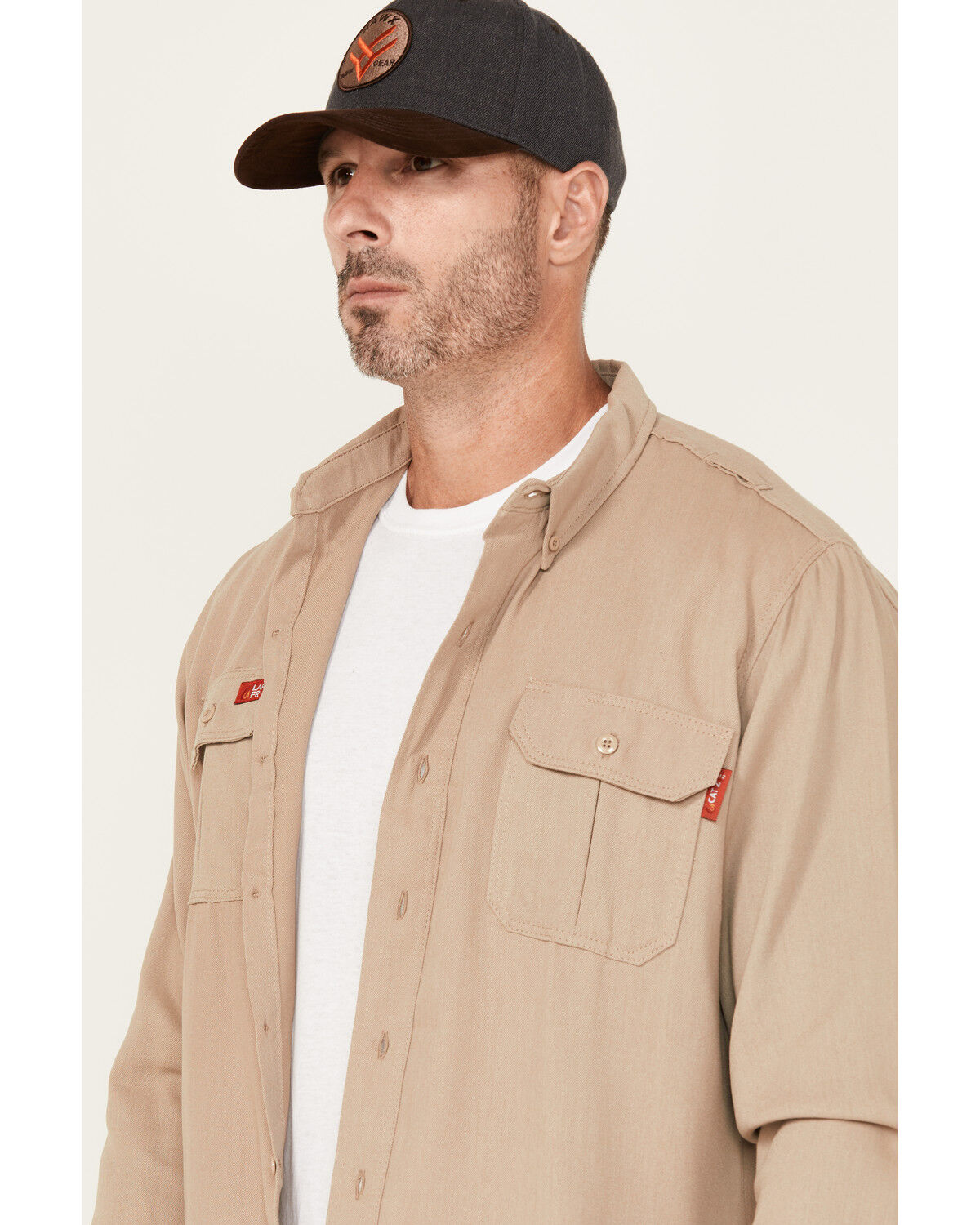 Lapco Men's FR Modern Uniform Long Sleeve Button-Down Work Shirt