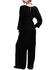 Image #2 - Stetson Women's Crepe Long Sleeve Jumpsuit, Black, hi-res