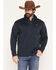 Image #1 - Ariat Men's Caldwell 1/4 Button-Down Pullover, Blue, hi-res