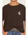 Image #3 - Riot Society Boys' Bucking Bronco Embroidered Short Sleeve T-Shirt, Brown, hi-res