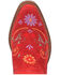 Image #6 - Dingo Women's Sugar Bug Suede Fashion Booties - Round Toe, Red, hi-res