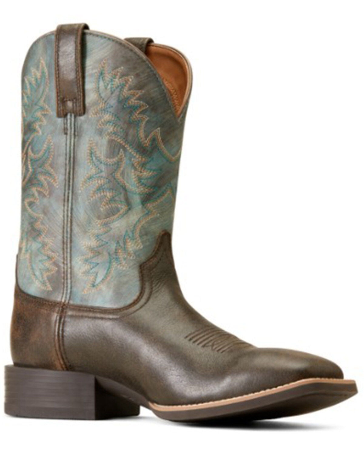 Ariat Men's Sport Latigo Western Performance Boots - Broad Square Toe, Brown, hi-res