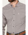 Image #3 - Ariat Men's Oswald Plaid Print Long Sleeve Button-Down Western Shirt, Peach, hi-res