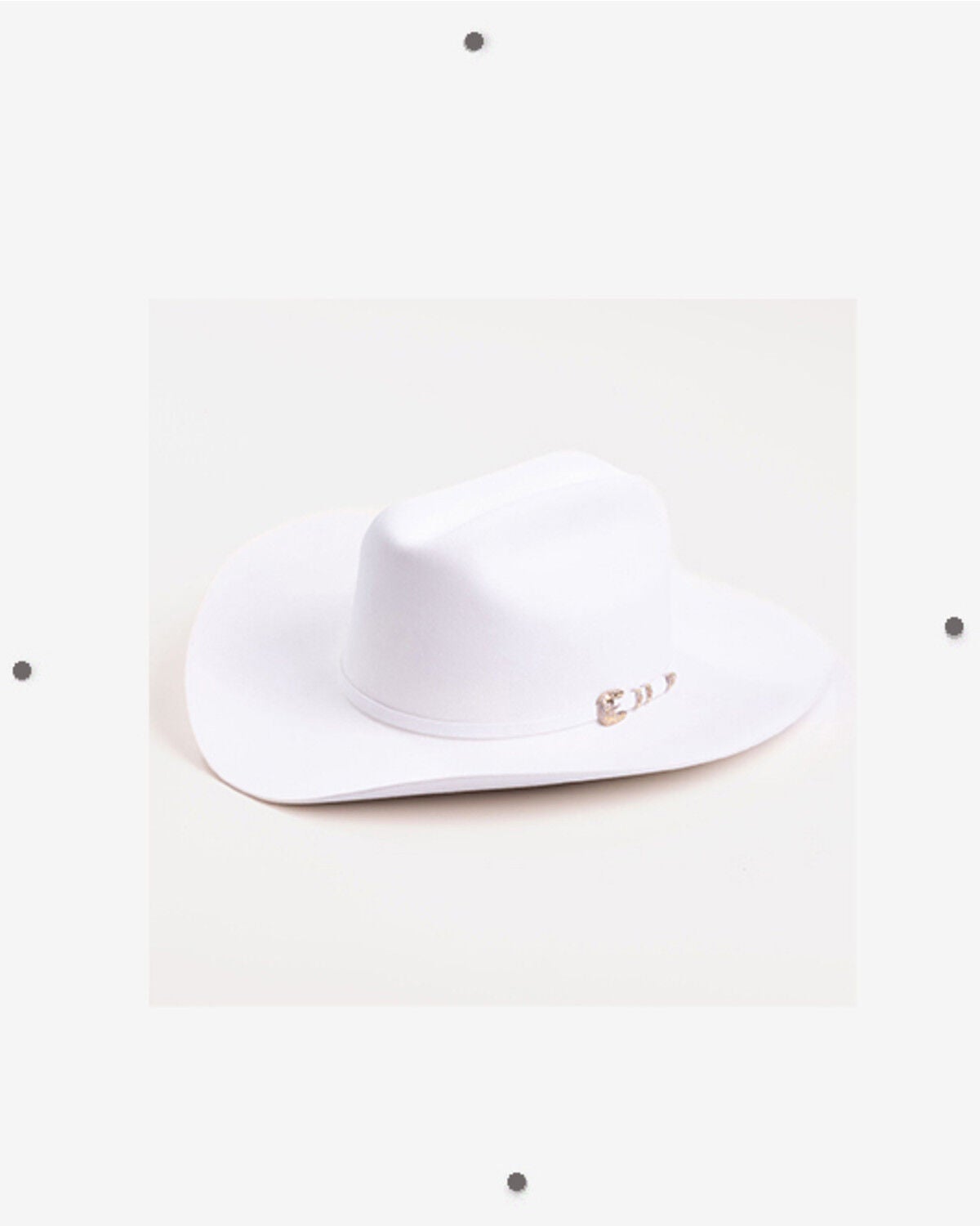 Larry Mahan Superior 500X Felt Cowboy Hat, White, hi-res