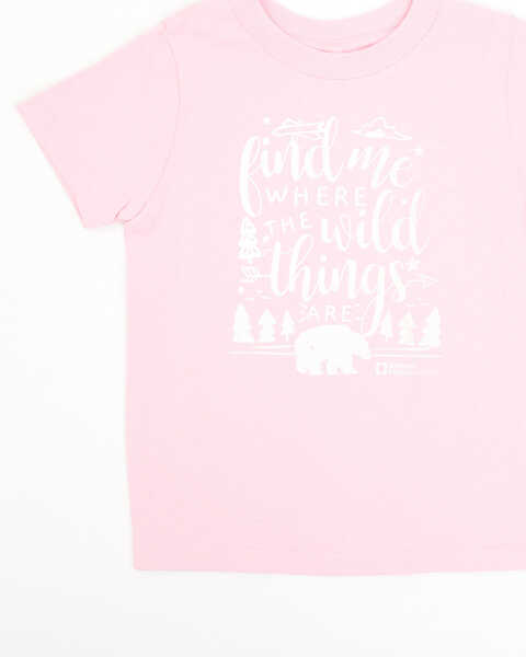 National Park Foundation Toddler Girls' Wild Things Graphic Short Sleeve Tee - Pink, Pink, hi-res