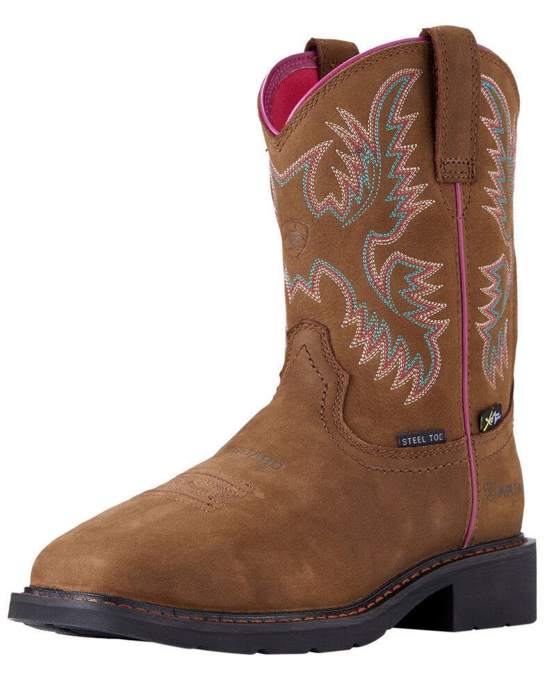 Ariat Women's Krista Metguard Western Work Boots Steel Toe Boot Barn