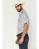 Image #2 - Cody James Men's Ryder Paisley Print Short Sleeve Snap Western Shirt, Cream, hi-res