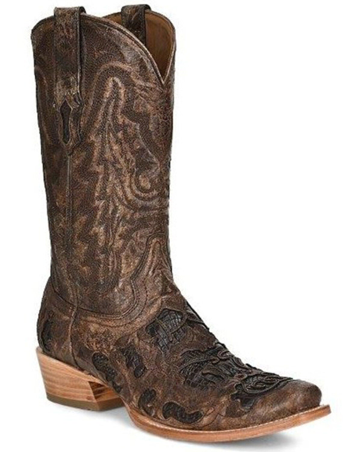 Corral Men's Exotic Alligator Western Boots - Square Toe, Brown, hi-res