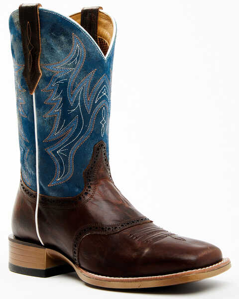 Cody James Men's Hoverfly Performance Western Boots - Broad Square Toe , Blue, hi-res