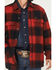 Image #3 - Wrangler Men's Plaid Print Long Sleeve Snap Sherpa Lined Shirt Jacket, Red, hi-res