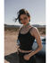 Image #1 - Idyllwind Women's Lacy Concho Trim Coated Bustier, Black, hi-res