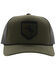 Image #3 - Hooey Men's Tibbs Roughy Patch Trucker Cap, Olive, hi-res