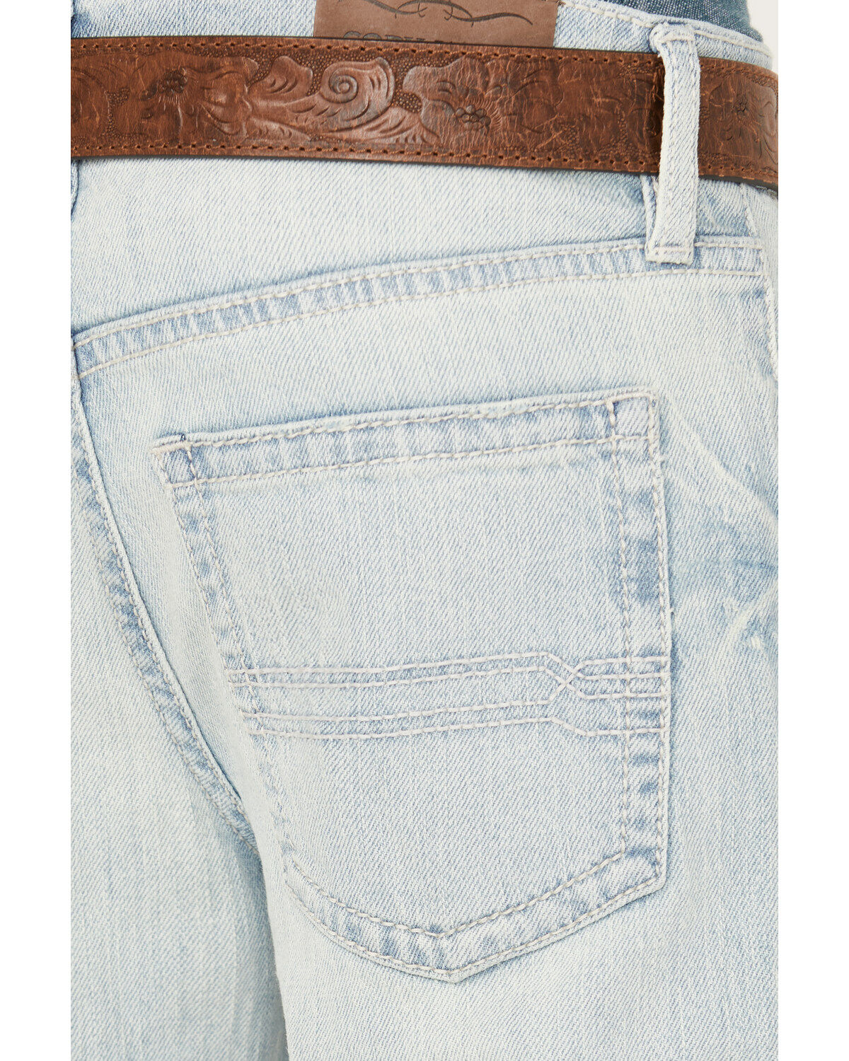 Image #4 - Cody James Boys' Light Wash Pioneer Slim Stretch Bootcut Jeans, Light Wash, hi-res