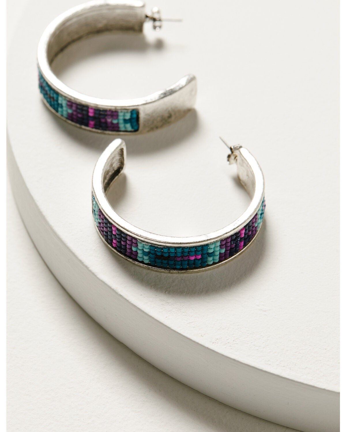 Idyllwind Women's Lealand Lane Hoop Earrings, Silver, hi-res