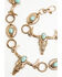 Image #4 - Shyanne Women's Long Horn Concho Chain Belt, Gold, hi-res