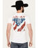 Image #4 - Ariat Men's Boot Barn Exclusive Flag Flow 2.0 Short Sleeve Graphic T-Shirt, , hi-res