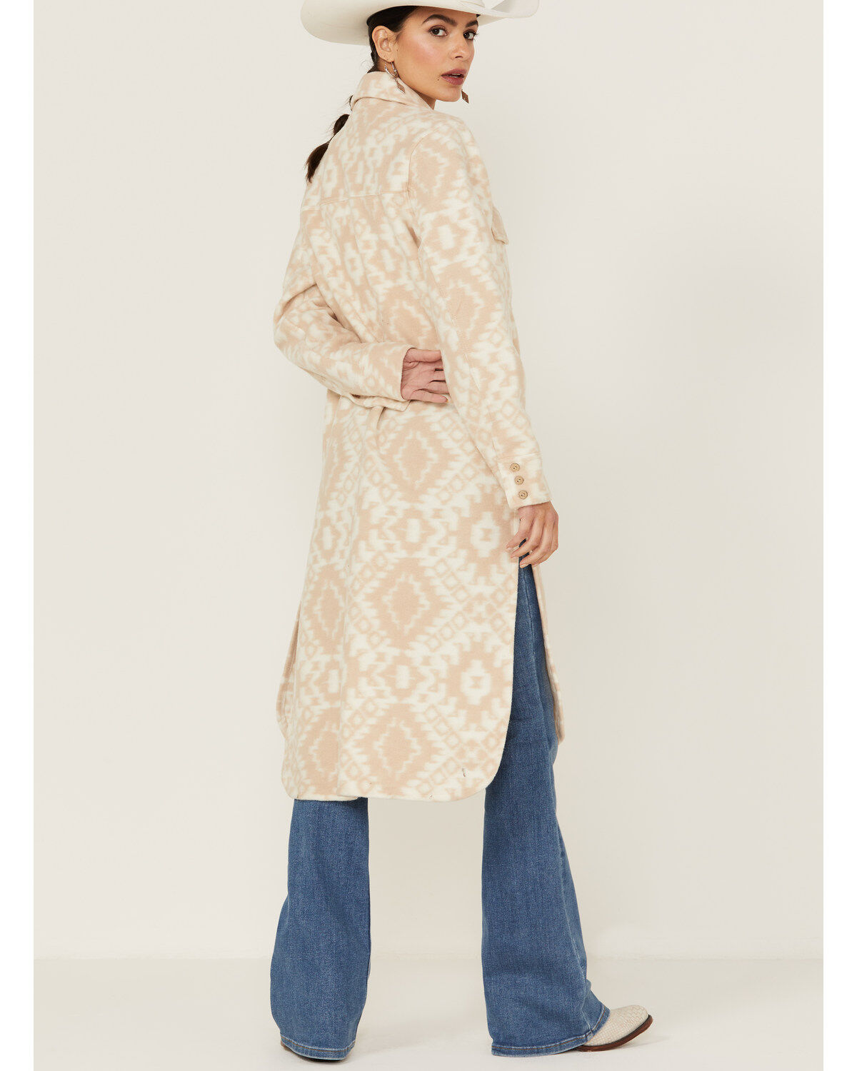Image #4 - Shyanne Women's Southwestern Knit Duster Shacket, , hi-res