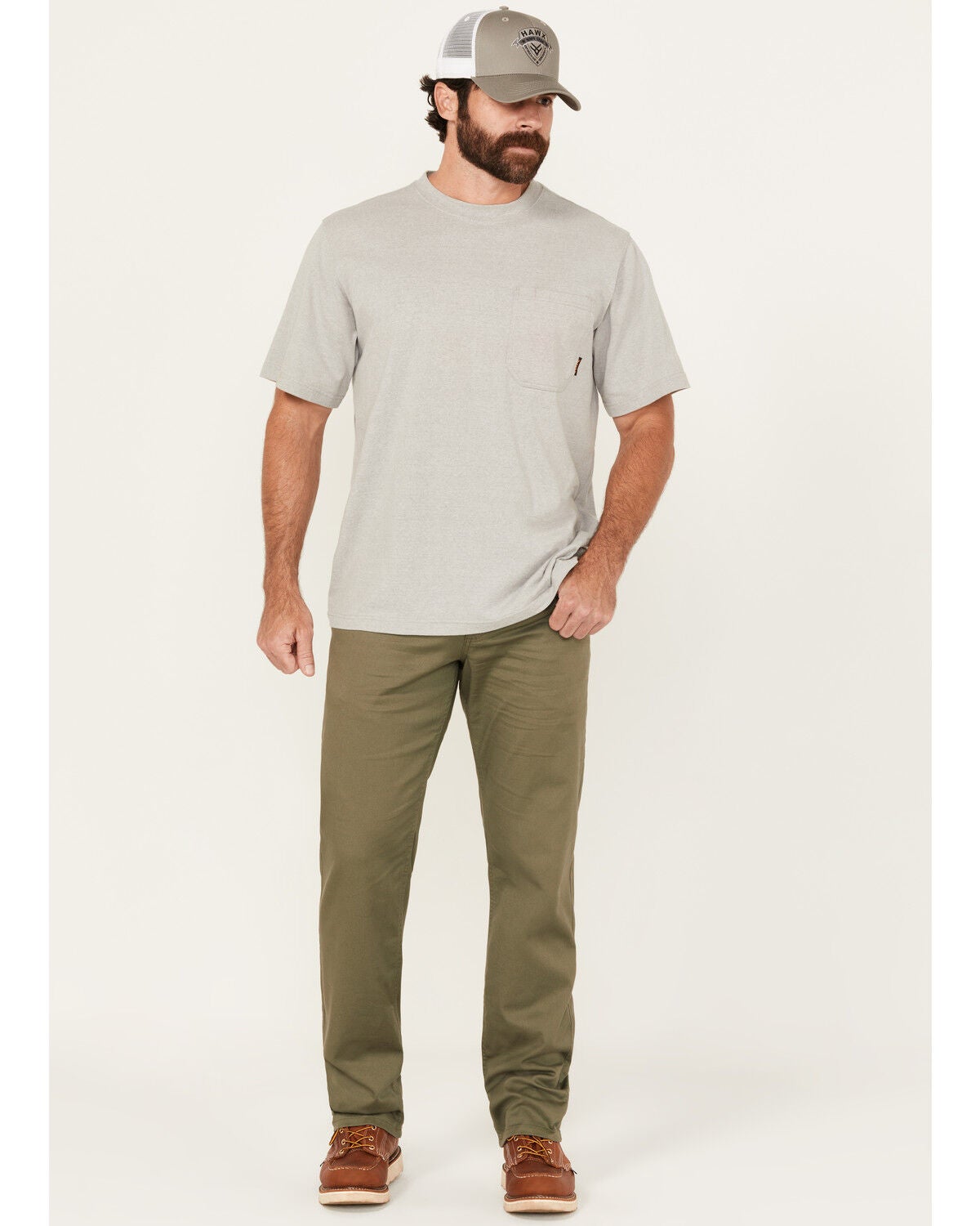 Carhartt Men's Force&reg; Relaxed Fit Straight Pants, Olive, hi-res