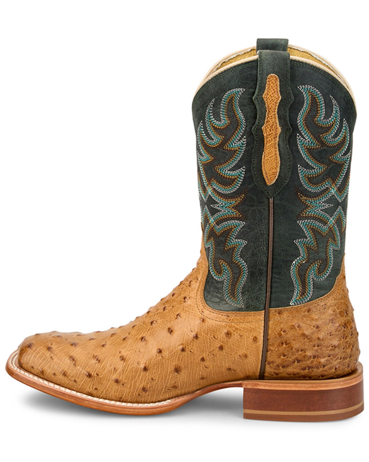 Image #3 - Tony Lama Men's Blaine Exotic Ostrich Western Boots - Broad Square Toe, Brown, hi-res