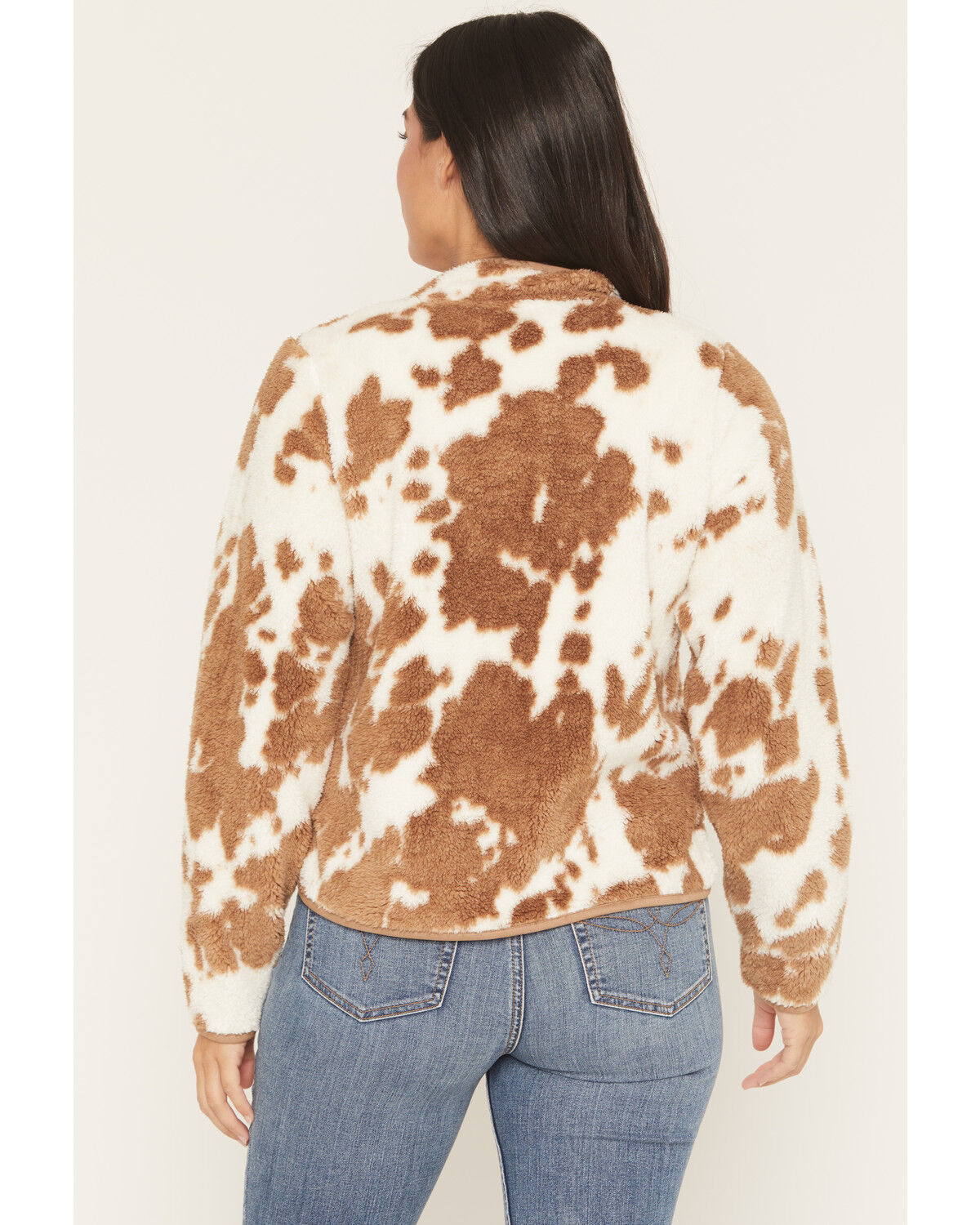 Image #4 - Shyanne Women's Roberta Polar Fleece Snap-Front Pullover, Coffee, hi-res
