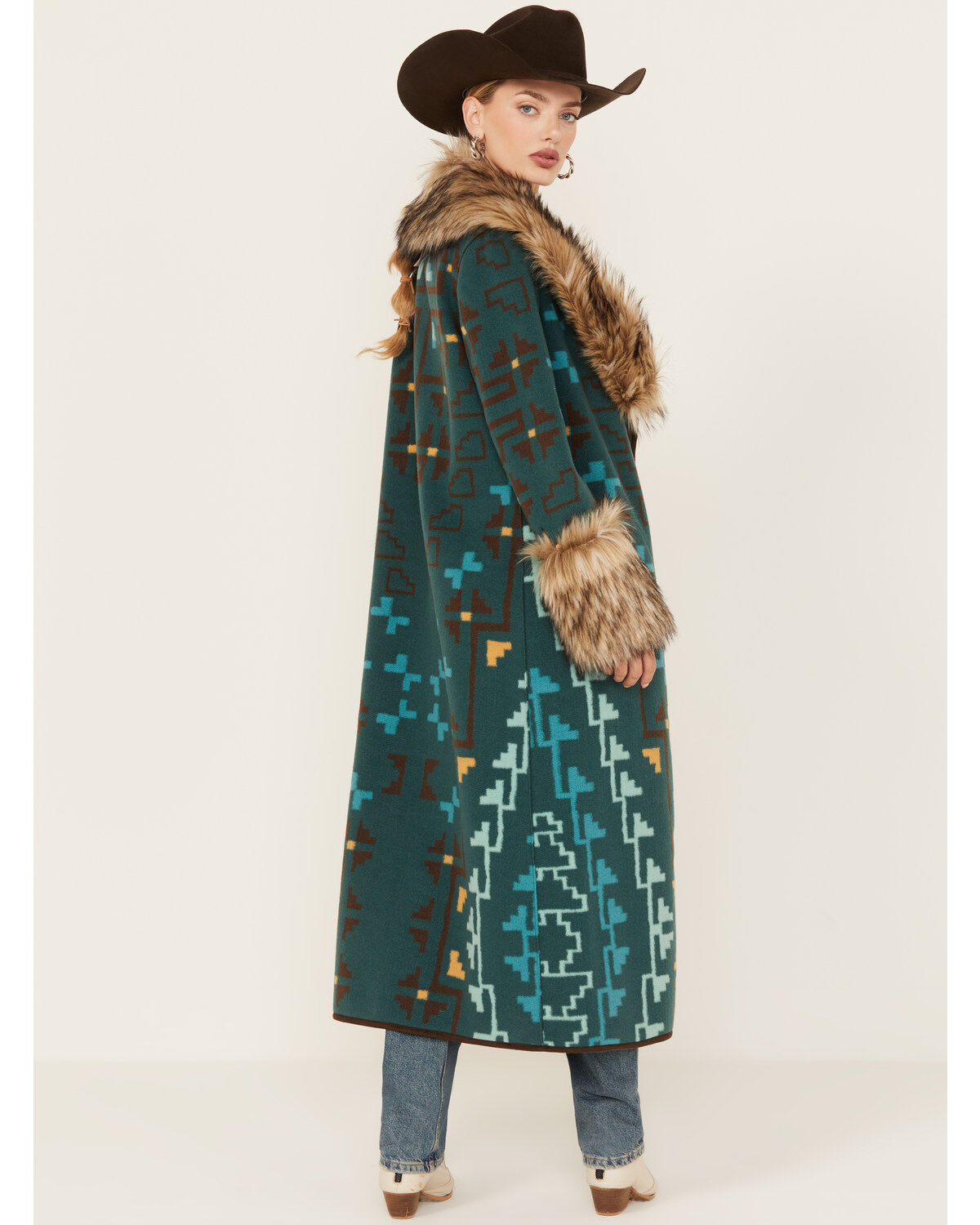Product Name:  Tasha Polizzi Women's Southwestern Print Everest Blanket Coat