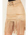 Image #2 - Rock & Roll Denim Women's Studded Fringe Skirt , Camel, hi-res