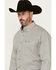 Image #2 - George Strait by Wrangler Geo Print Long Sleeve Button-Down Stretch Western Shirt, White, hi-res