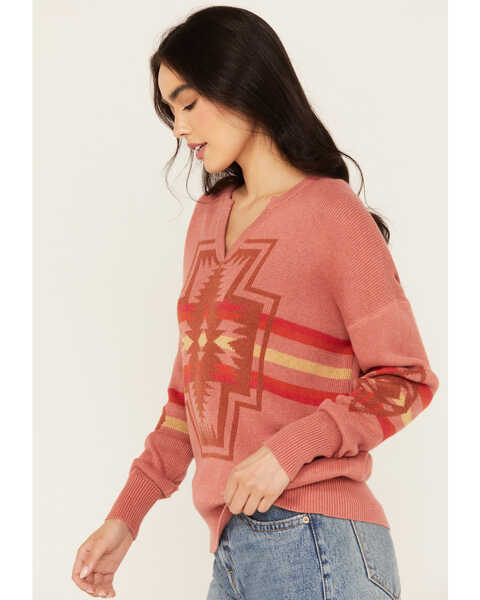 Image #2 - Pendleton Women's Graphic Pullover Sweater , Pink, hi-res