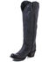 Image #2 - Lane Women's Plain Jane Distressed Round Toe Western Boots, Black, hi-res