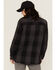 Image #4 - Carhartt Women's Rugged Flex® Loose Fit Heavyweight Duck Long Sleeve Button-Down Shacket, Black, hi-res