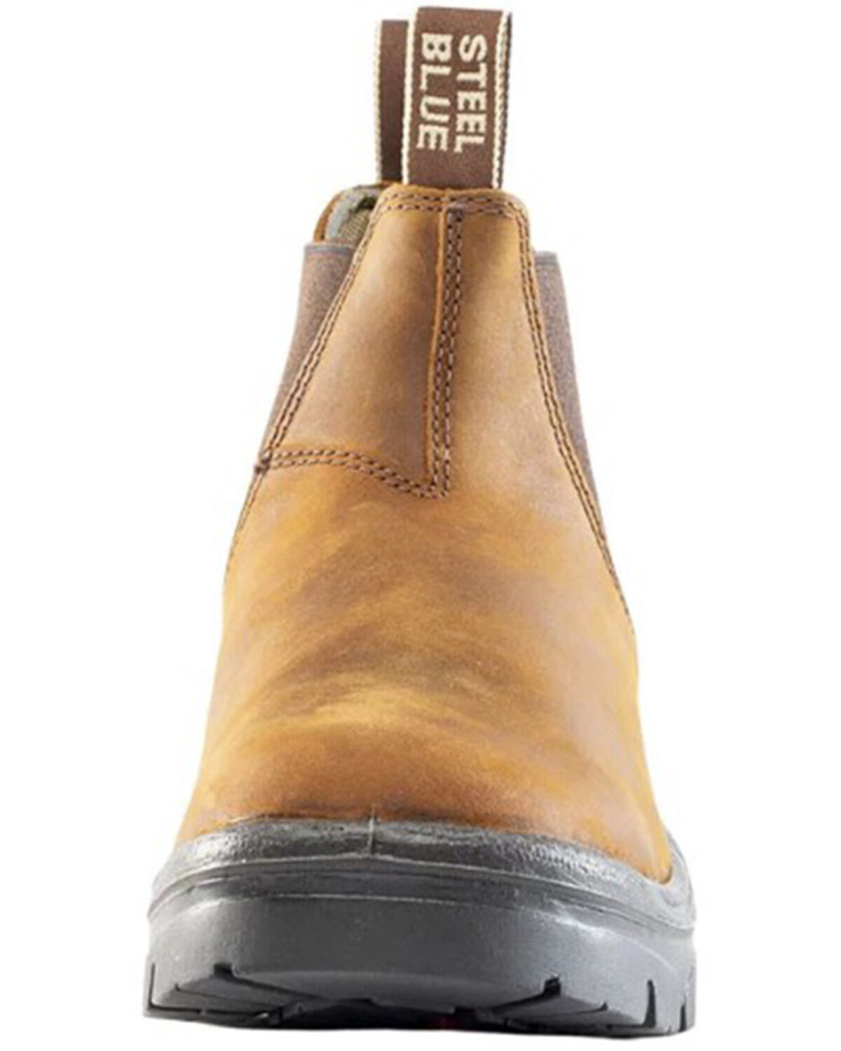 Image #4 - Steel Blue Men's Hobart Work Boots - Soft Toe, Brown, hi-res