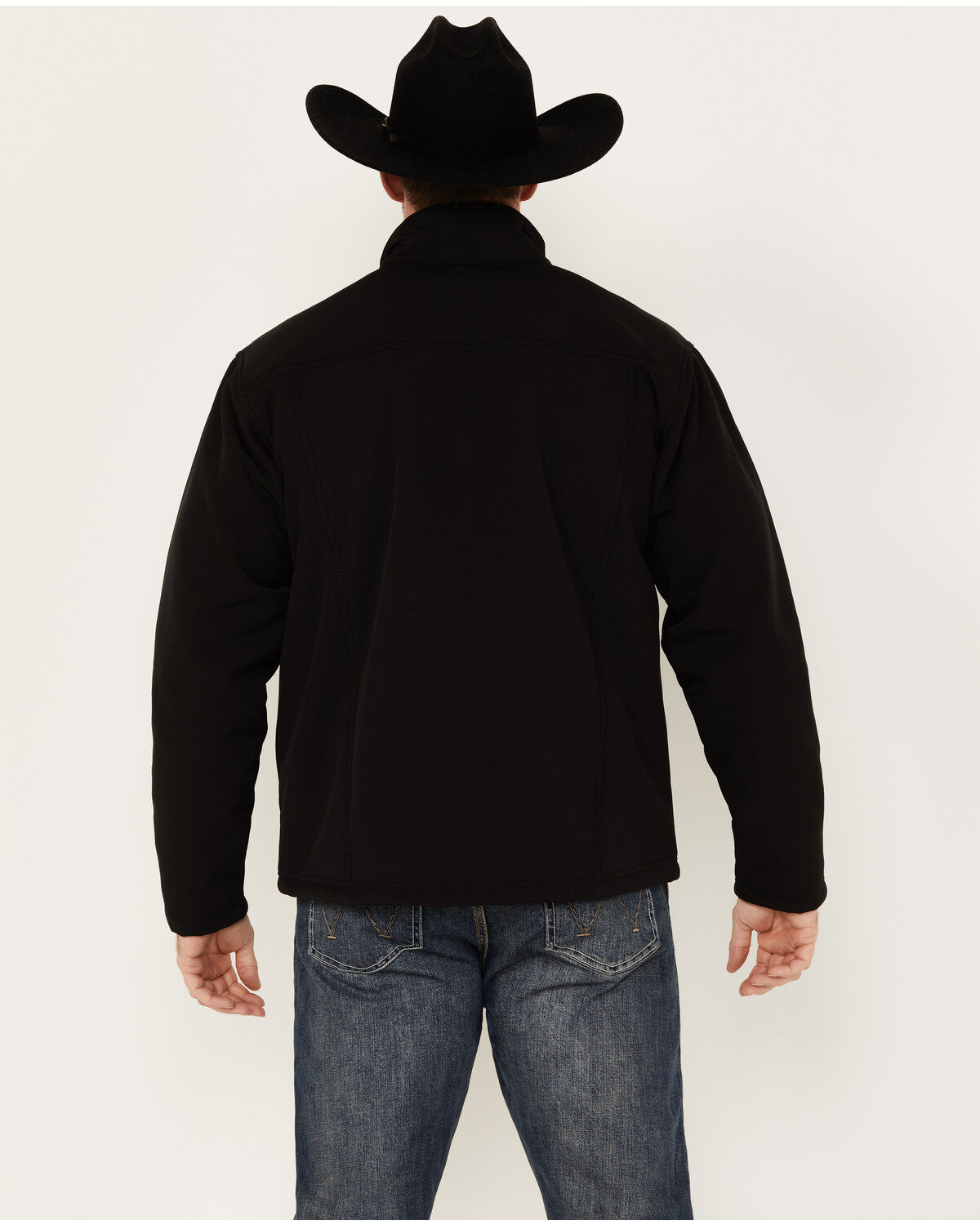 Image #4 - Ariat Men's Vernon Sherpa 2.0 Snap Softshell Jacket, Black, hi-res