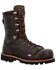 Image #1 - Rocky Men's Rams Horn 8" Waterproof Western Work Boots - Composite Toe, Brown, hi-res
