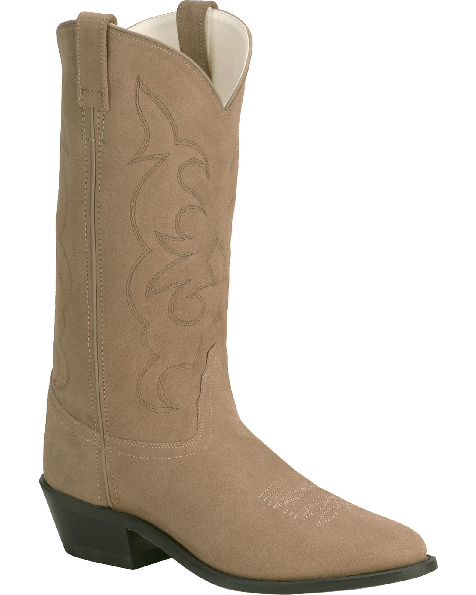 Old West Men s Roughout Suede Western Boots Medium Toe Boot Barn