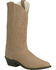 Image #1 - Old West Men's Roughout Suede Western Boots - Medium Toe, , hi-res