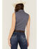 Image #4 - Roper Women's Amarillo Poplin Sleeveless Pearl Snap Western Shirt, , hi-res