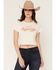 Image #1 - Girl Dangerous Women's Saddle Up Baby Tee, Off White, hi-res