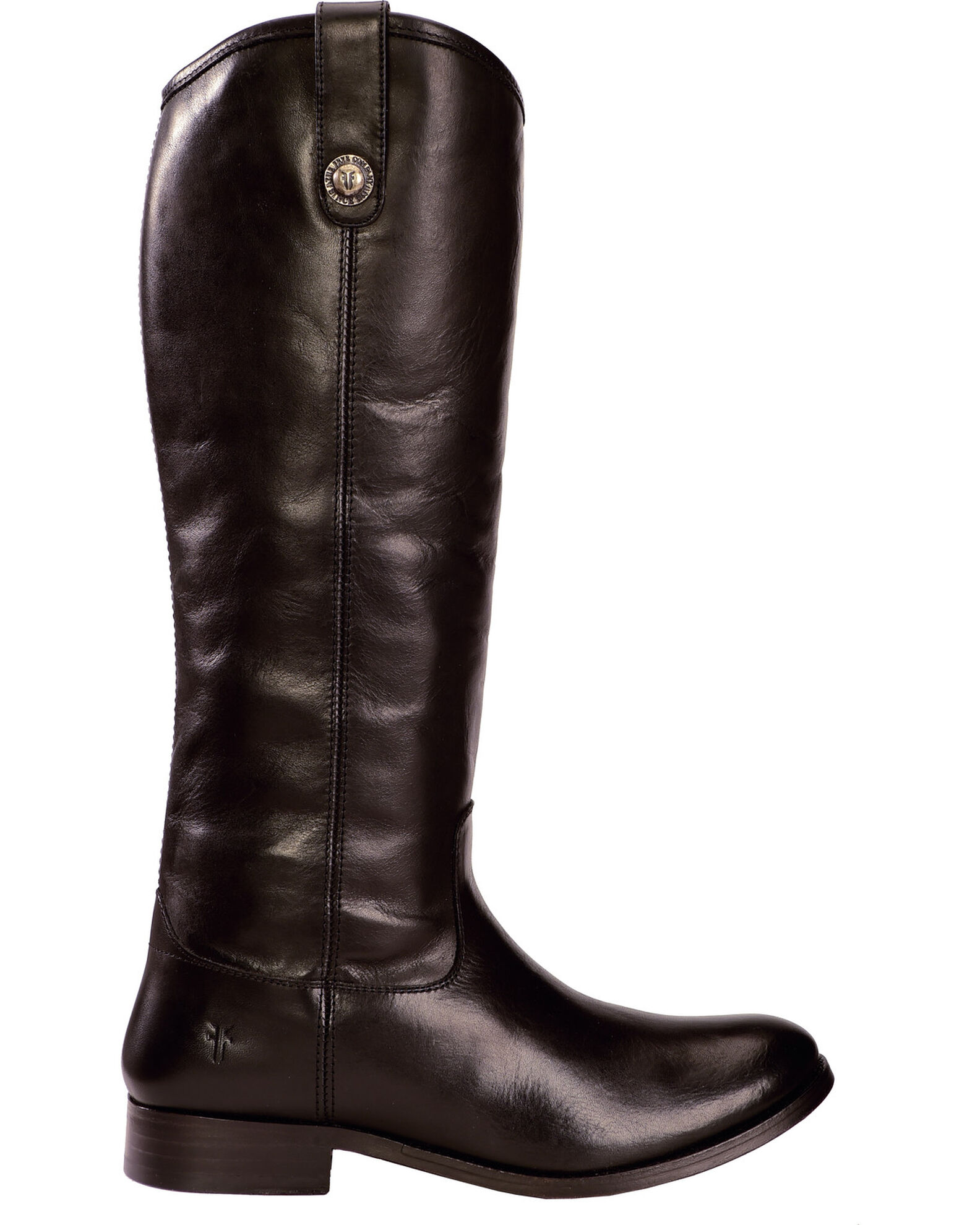 Frye Melissa Button Women s Leather Riding Boots Black Extended