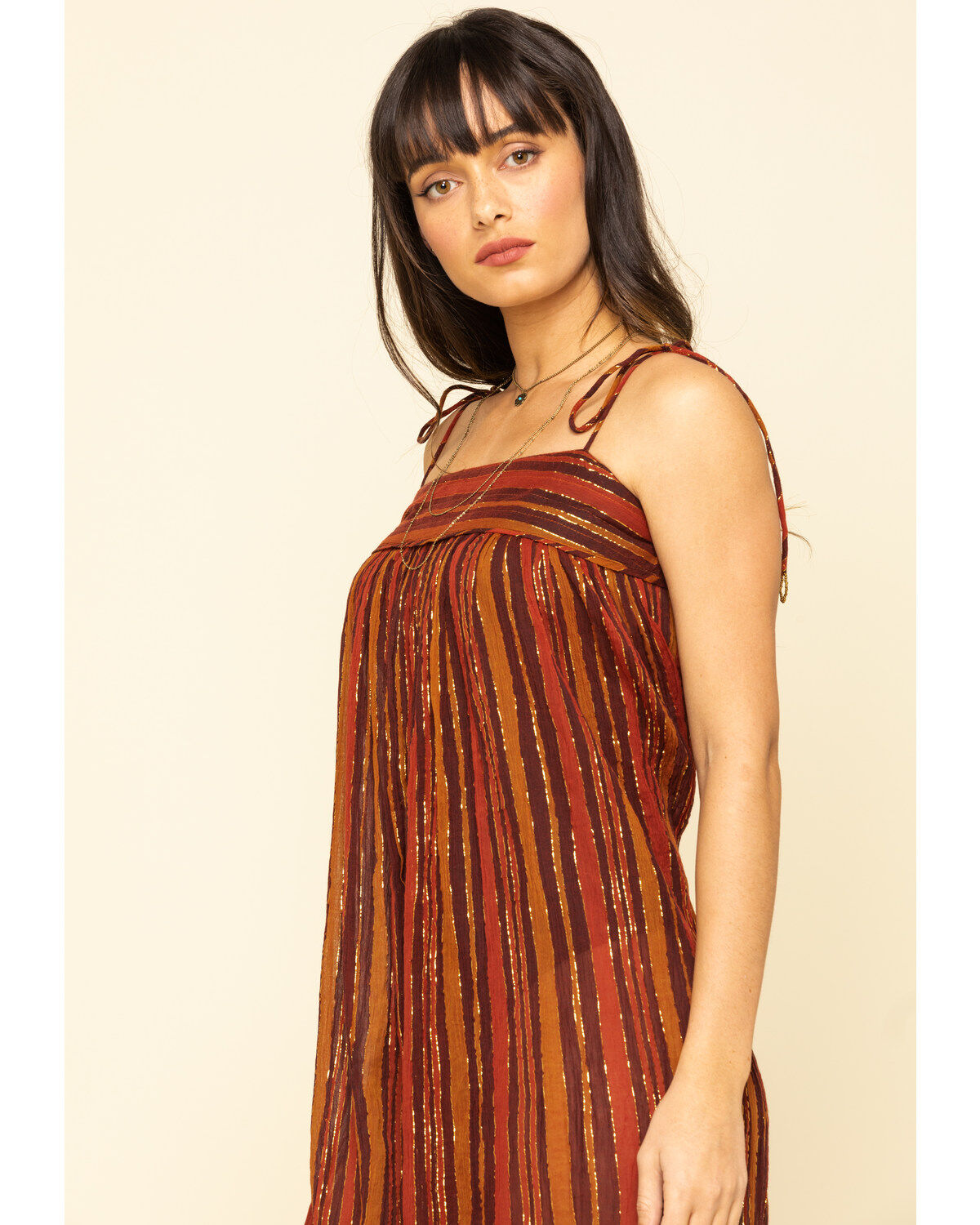 Image #3 - Free People Women's Stripe Harmen Lurex Jumpsuit, , hi-res