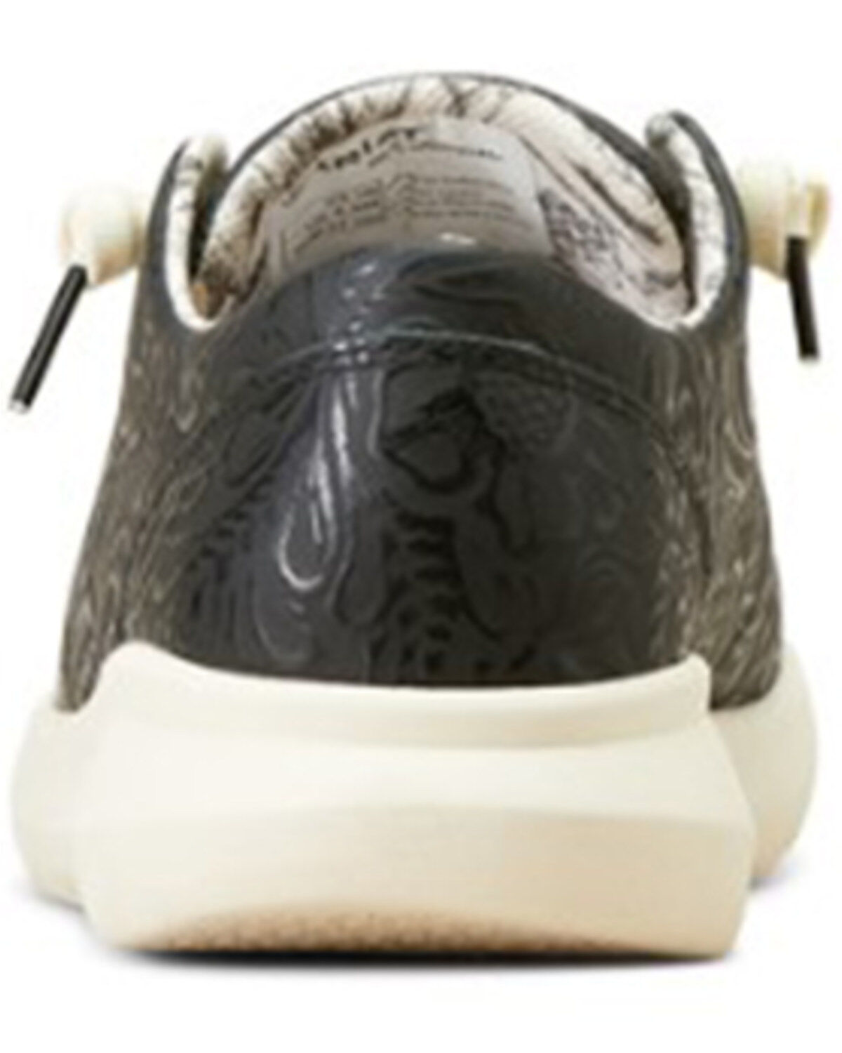 Image #3 - Ariat Women's Hilo Floral Embossed Casual Shoes - Moc Toe, Black, hi-res
