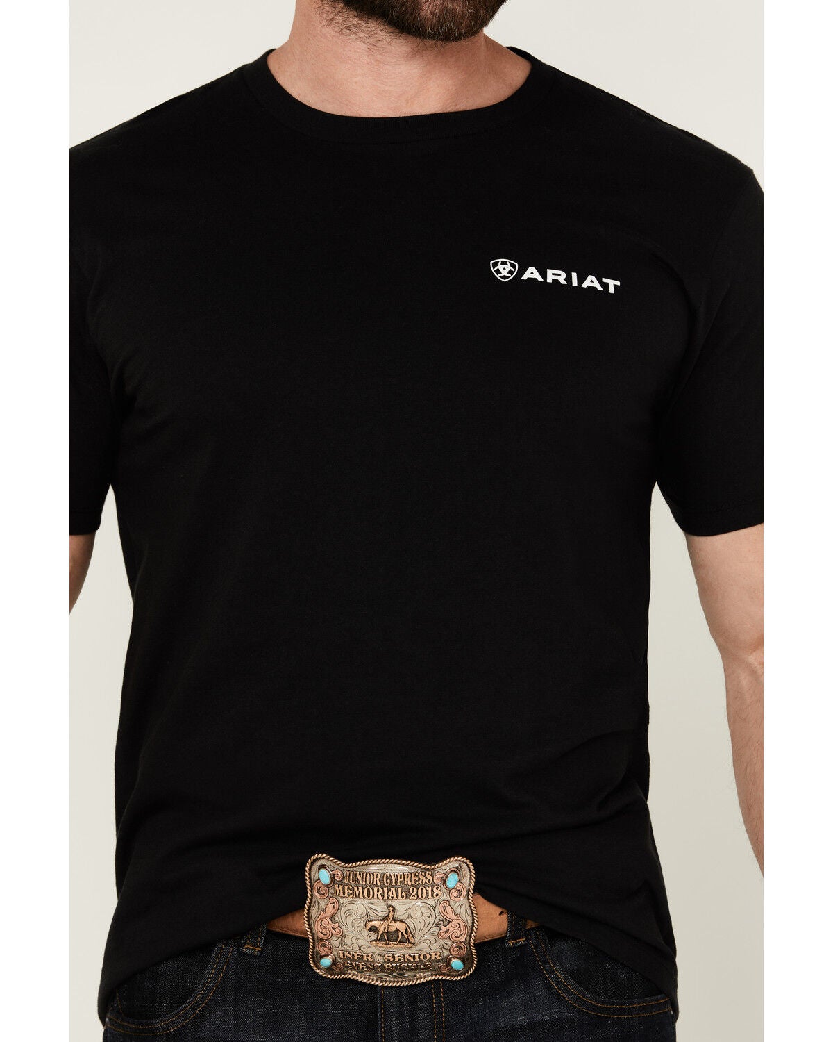 Image #4 - Ariat Men's American Shield Short Sleeve Graphic T-Shirt, , hi-res