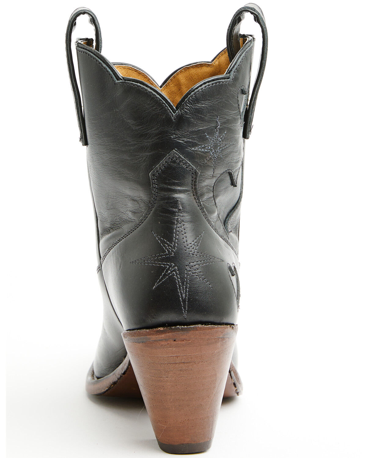 Image #5 - Besita Boots Women's The Lucky Inlay Western Booties - Snip Toe, Black, hi-res
