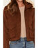 Image #3 - Levi's Women's Maple Sherpa Collar Barn Jacket, Medium Brown, hi-res