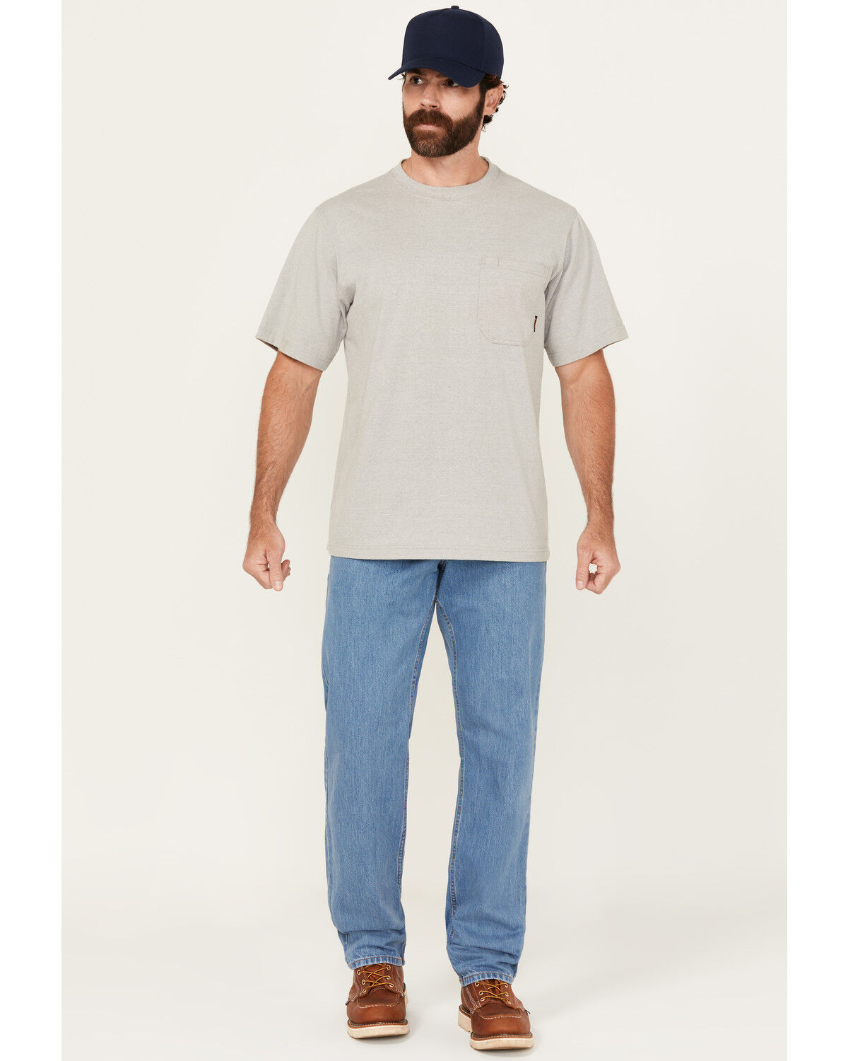 Image #1 - Carhartt Men's Relaxed Fit Light Wash Work Jeans, Light Wash, hi-res